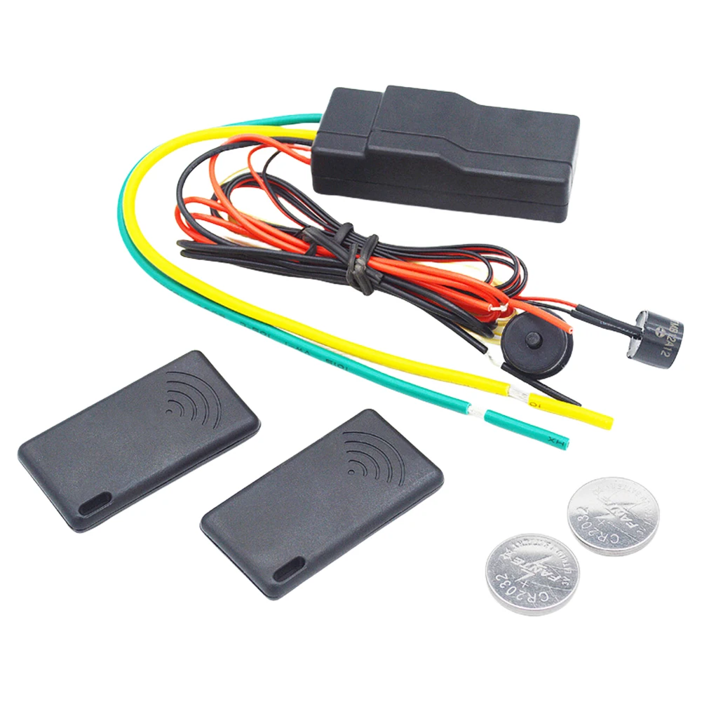자동차 이모빌라이저 2-8 계량기 센서, 2.4GHz RFID 무선 이모빌라이저, 자동 숨겨진 잠금 장치, 엔진 다크 락 알람, 12V