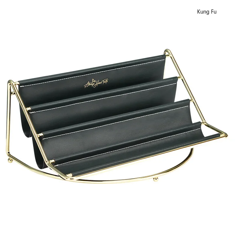 Office Furniture Metal Bookshelf Magazine Display Rack Desk Organizer Home Hold Interior Cosmetics Storage Rack