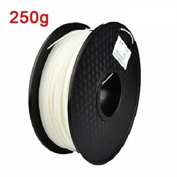 Premium PLA 3D Printing Filament - Silver, Black, Marble Options Available (White - 250g)