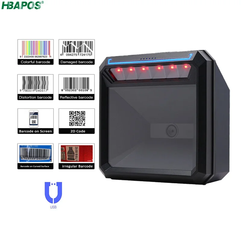 Barcode-Scanner USB 1D Und 2D-Code-Scanner FüR Supermarkt/Laden N7R1 