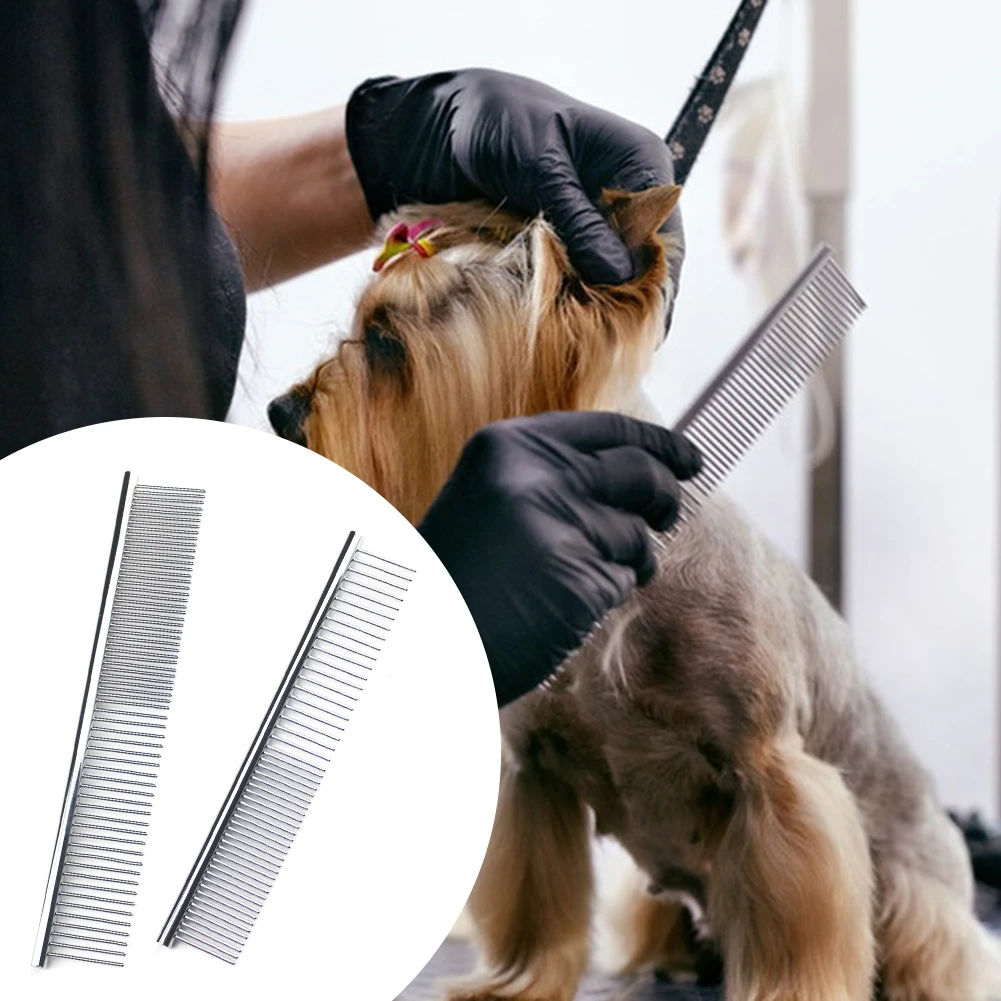 

Metal Dog Cat Combs For Grooming Wear Resistant Pet Grooming Tool For Removing Hair Knots