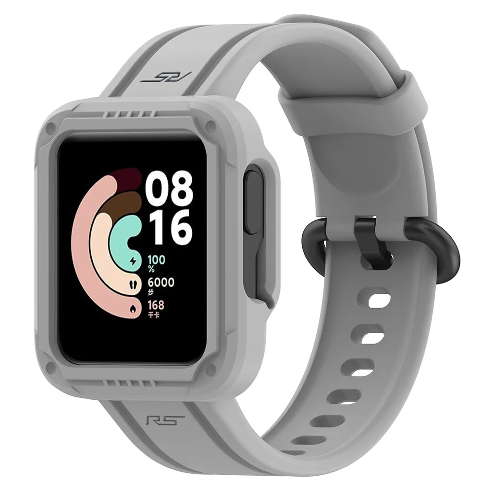 Silicone Watch Strap and Protective Case Set - Universal Fit