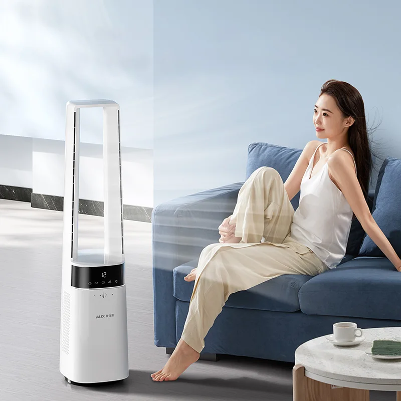 مروحة برجية خالية من الشفرة، مروحة تبريد منزلية بد...