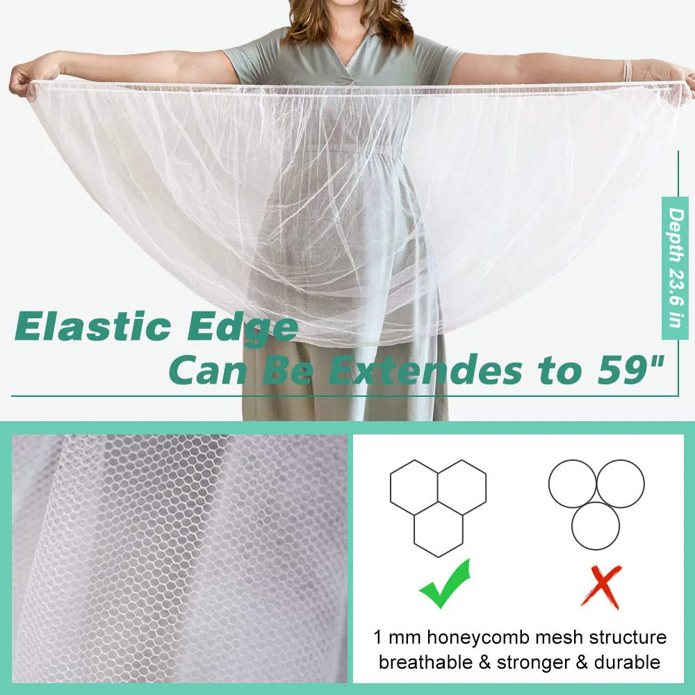 Baby Stroller Mosquito Net Pushchair Cart Insect Shield Net Mesh Safe Infants Protection Mesh Cover Baby Stroller Accessories