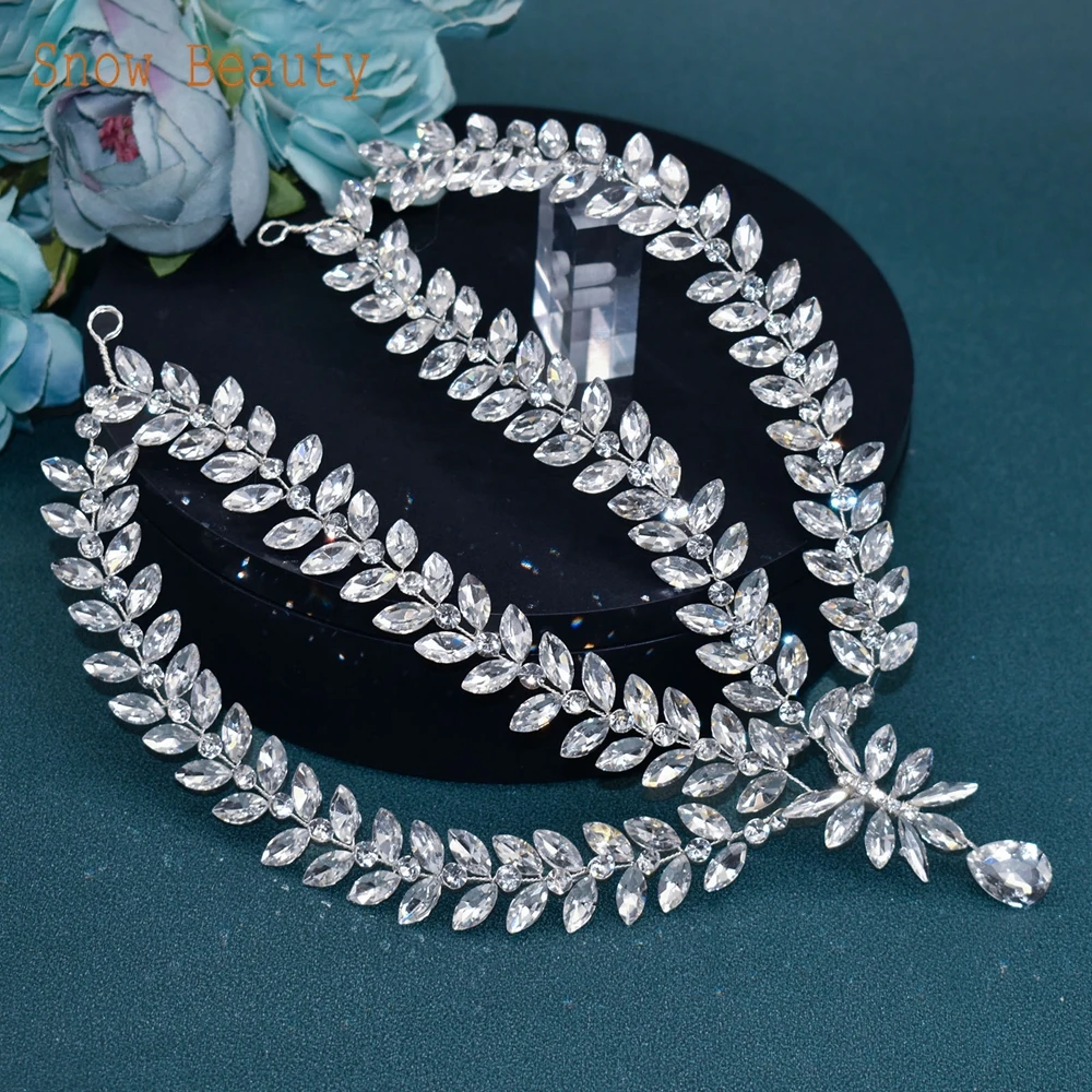 

A478 Rhinestone Women Headpiece Bridal Headdress Brides Hair Accessories Fashion Bridal Tiara Diamond Headband Queen Headwear