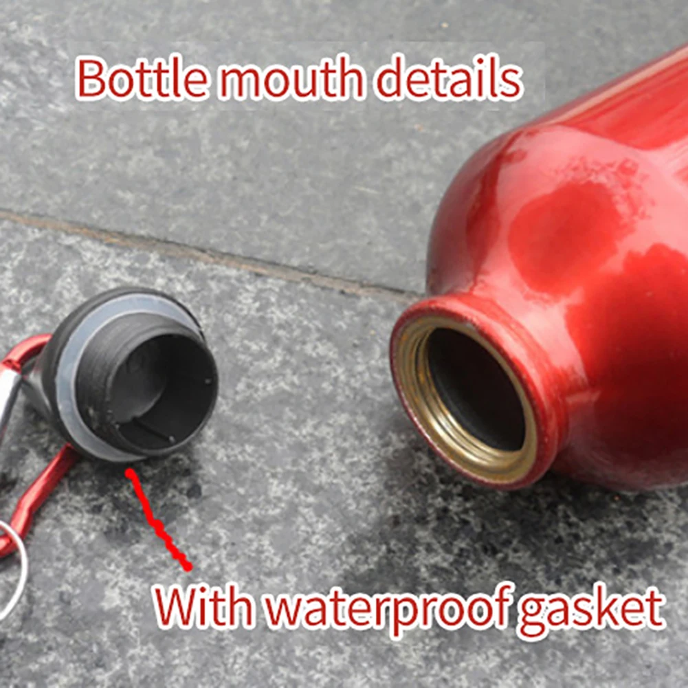 750ml Bicycle Sports Water Bottle Aluminum Alloy Mountain Bike Water Cup With Carabiner Cycling Accessories water bottle bicycle water bottle sports bottle