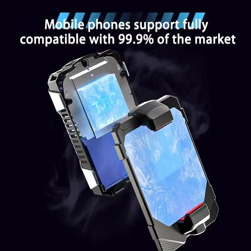 Gaming Accessories Wireless Rechargeable Mobile Phone Cooling Fan With Digital Display Phone Cooler with Battery
