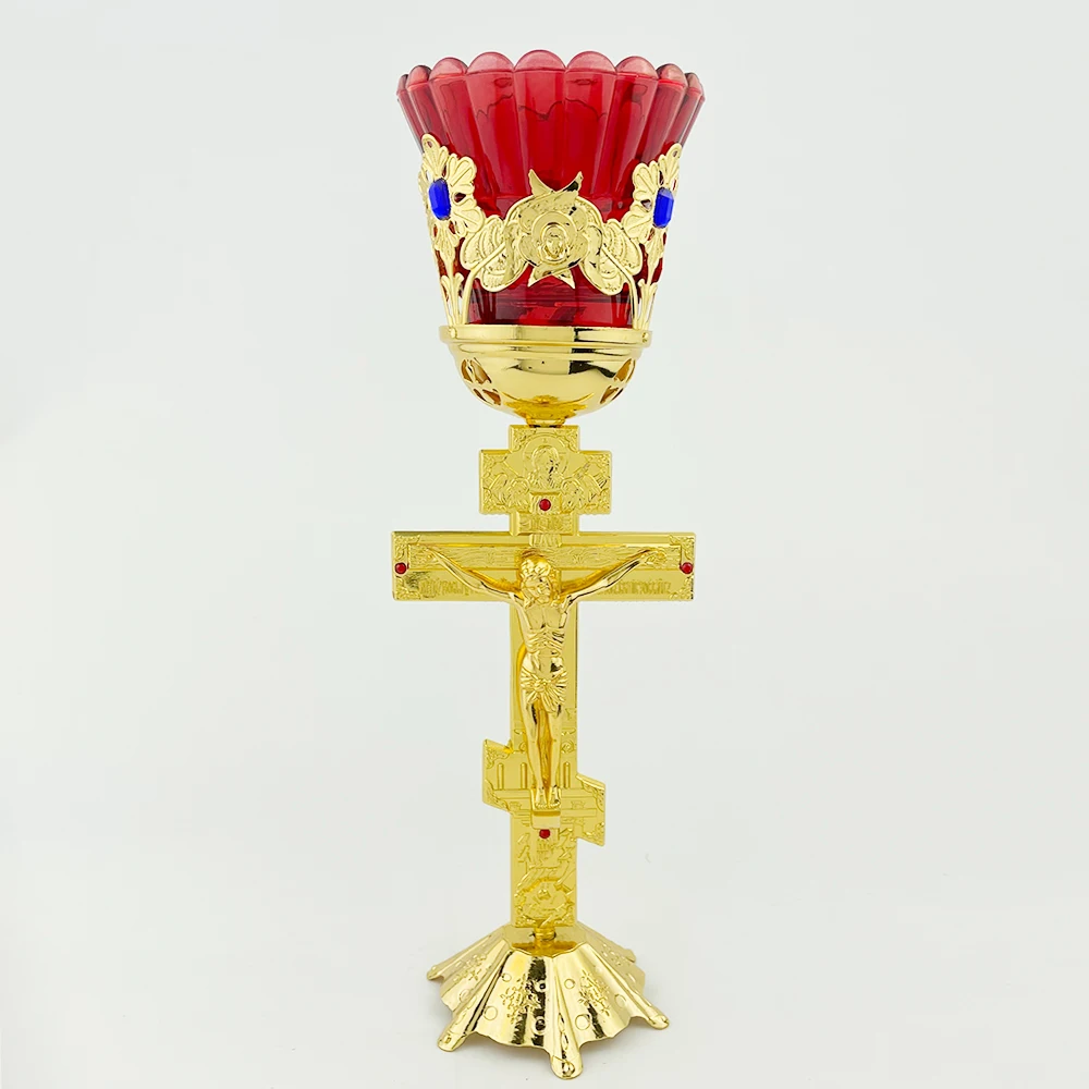

Orthodox Home Villa Handicrafts Cande Church Decorations Composite Candlestick Rack Home Decor Living room Decor party
