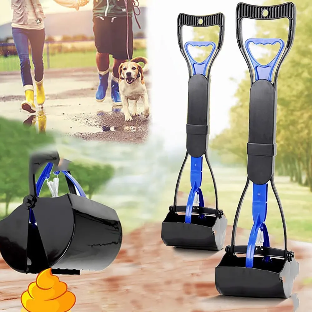 Cleaner Pet Poop Scooper Dog Long Handle Dog Cat Poop Scoop Clean Waste Cleaning Tools Supplies