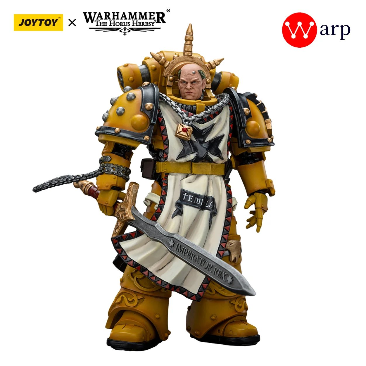 

[In-Stock] JOYTOY Warhammer 40k 1/18 Action Figures Imperial Fists First Captain Sigismund Anime Military Model for Gift