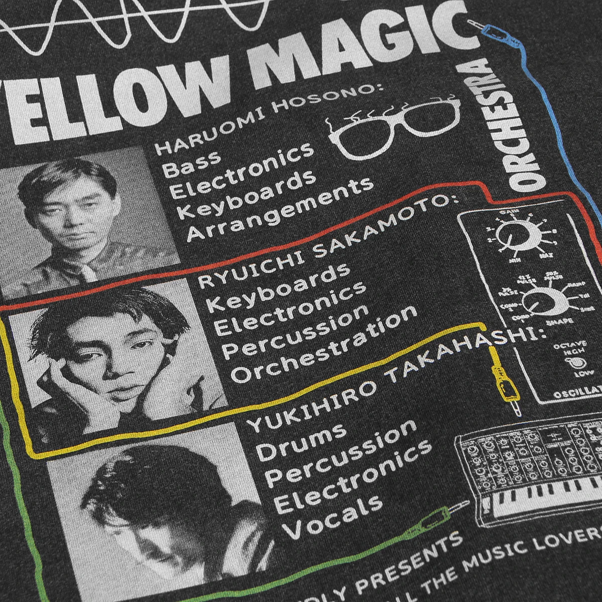 最終値下　非売品新品YELLOW MAGIC ORCHESTRA Tシャツ L黒 YMOのオリジナル記念切手とTシャツコレクションが「commmonsmart」で