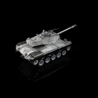 HENG LONG 1/16 7.0 Walker Bulldog Army RC Tank FPV Camera 3839 Steel Gearbox Barrel Recoil Painted Machine Gun Toys Cars TH20340 2