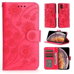 Leather Wallet Phone Case - Elegant Protective Back Cover for Honor X60 Pro 5G (Red)