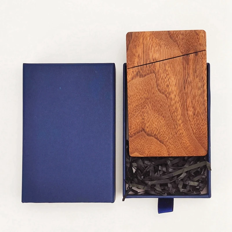 휴대용 나무 명함 상자, 비즈니스 선물 카드홀더, 단단한 나무 명함 상자, 선물 상자