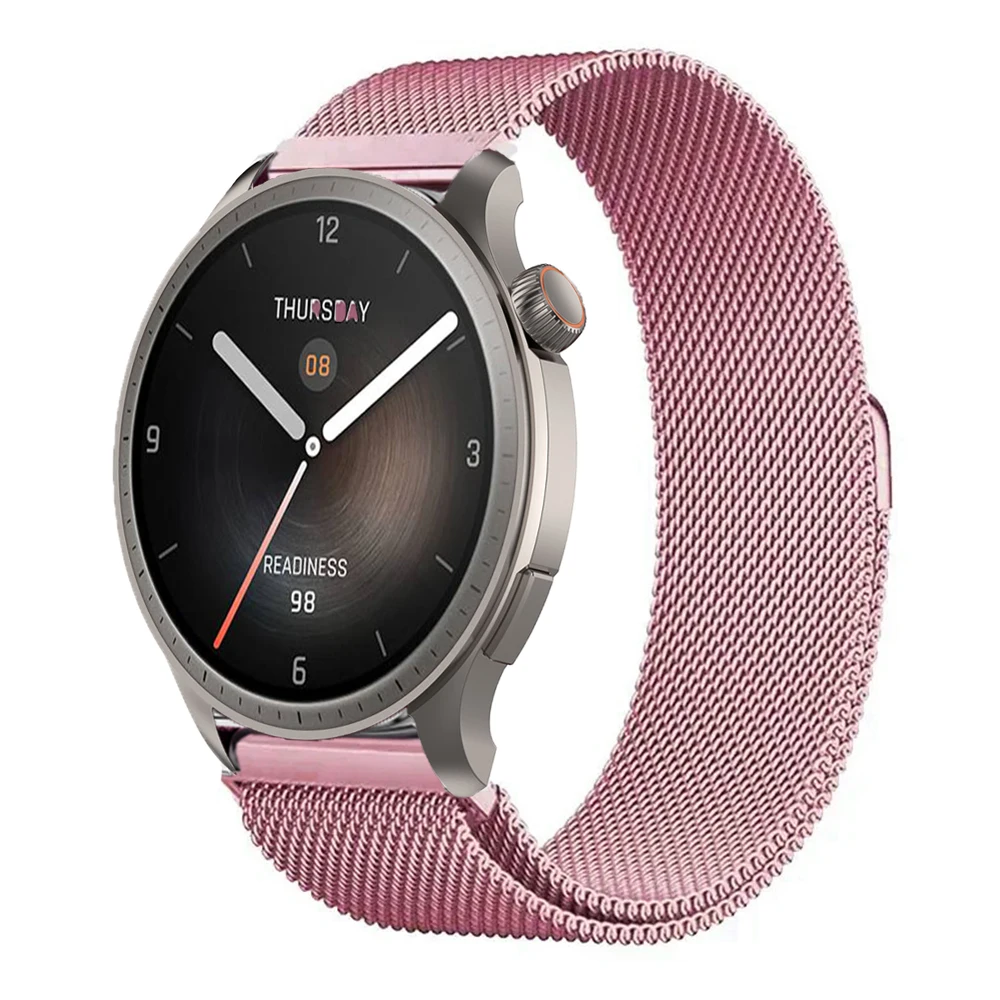 Milanese Stainless Steel Smartwatch Strap - Adjustable Mesh Wristband