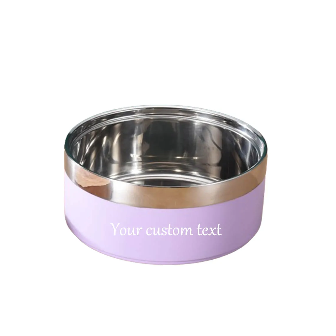 Customizable Stainless Steel Pet Bowl with Name - Personalized Colored Accessory