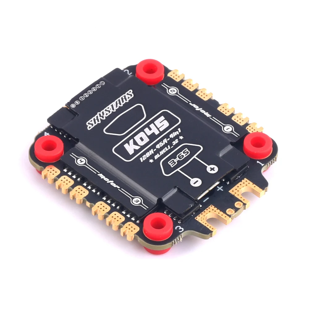 

SKYSTARS BLheli32 45A 3-6S 4IN1 ESC BL32 поддержка 128K DShot1200/300/150 Oneshot125 Multishot PWM 30,5x30,5 для FPV гоночного дрона