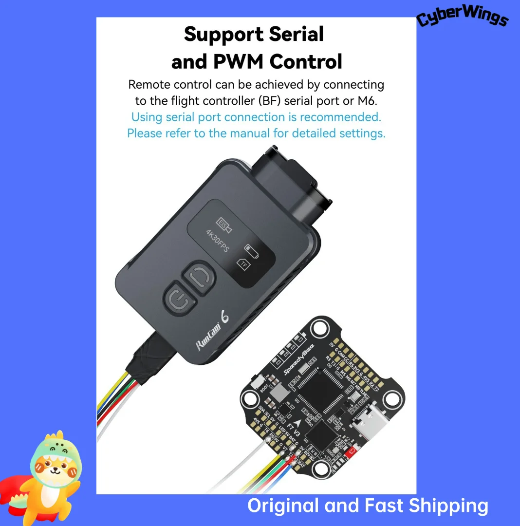 Original RunCam 6 4K Digital Camera for FPV Airsoft Games Recording thumbnail 6