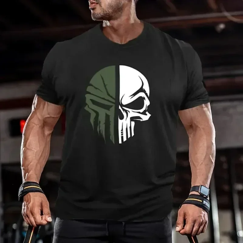 3D Men's T shirt -- Skull T Shirt