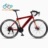 FJ Carbon Steel Lightweight And Flexible Road Bike Men's Competition Entry Variable Speed Bike Sports Car Curved Handle Bike New 1