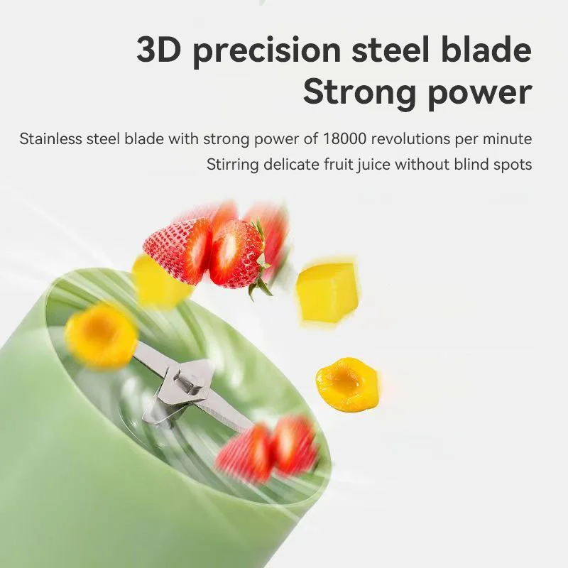 Portable Electric Rechargeable Fruit Blenders Multifunctional Automatic Fruit Squeezer Lightweight For Home And Dormitory Use 6