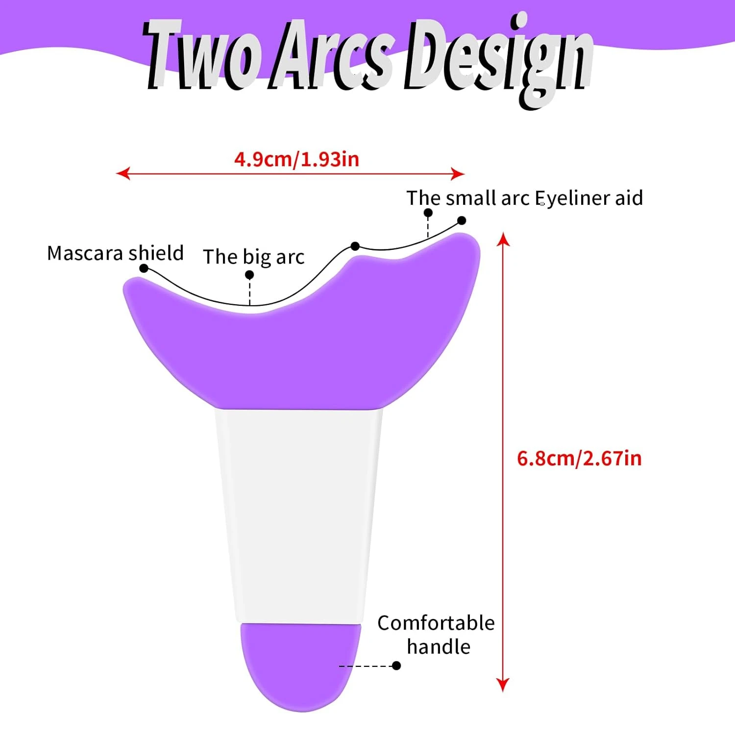 Silicone Triple-Use Beauty Tool for Flawless Makeup Application & Defined Eyes/Lips. Must-Have Cosmetic Collection Addition. 2