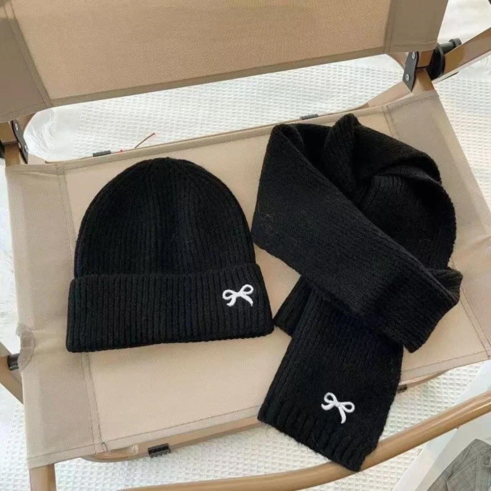 Kids Warm Fleece Scarf Hat Set for Outdoor Sports