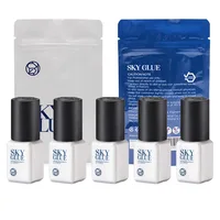 5 Bottles SKY S Plus Glue for Eyelash Extension Korea Original 5ml Red Black Blue Cap Beauty Health Shop Makeup Tools Sealed Bag