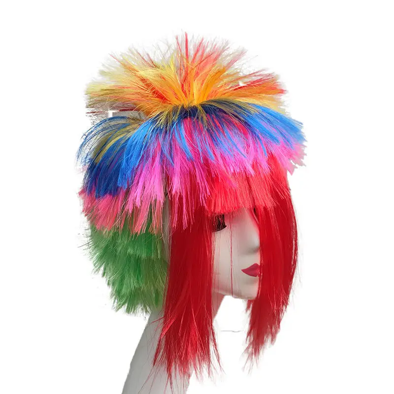 Cosplay Wig Birthday Party Funny Hair Hat Accessories Clown Fans Dance