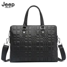 

Jeep Buluo Business Male Genuine Leather Men Briefcase Bag High Quality Cowhide Large Capacity Messenger Office Handbag Laptop