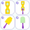 DIY Ice Cream Playdough Mold Plastics Play Dough Accessories For Children Kids Cute Animal Popsicle Plasticine Clay Mould Toys 4