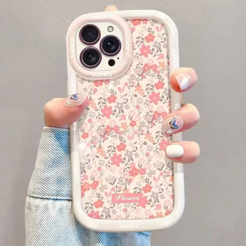 Puff Pink Purple Floral Flowers Phone Case Cover