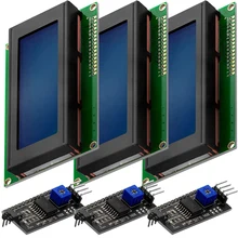 Paquete de pantalla LCD HD44780 2004, 4X20 caracteres con interfaz I2C para Arduino