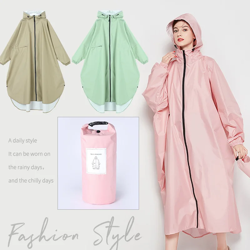 

Yuding fashion adult riding outdoor waterproof raincoat male and female couple thickened poncho raincoat wholesale