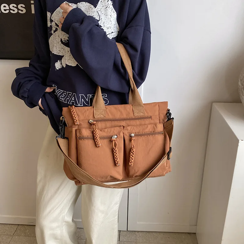 Leisure Nylon Fabric Tote Bag 2026 New Fashion Large Capacity Commuting Shoulder Bag/cross-body Bag/travel Bag for Women Handbag