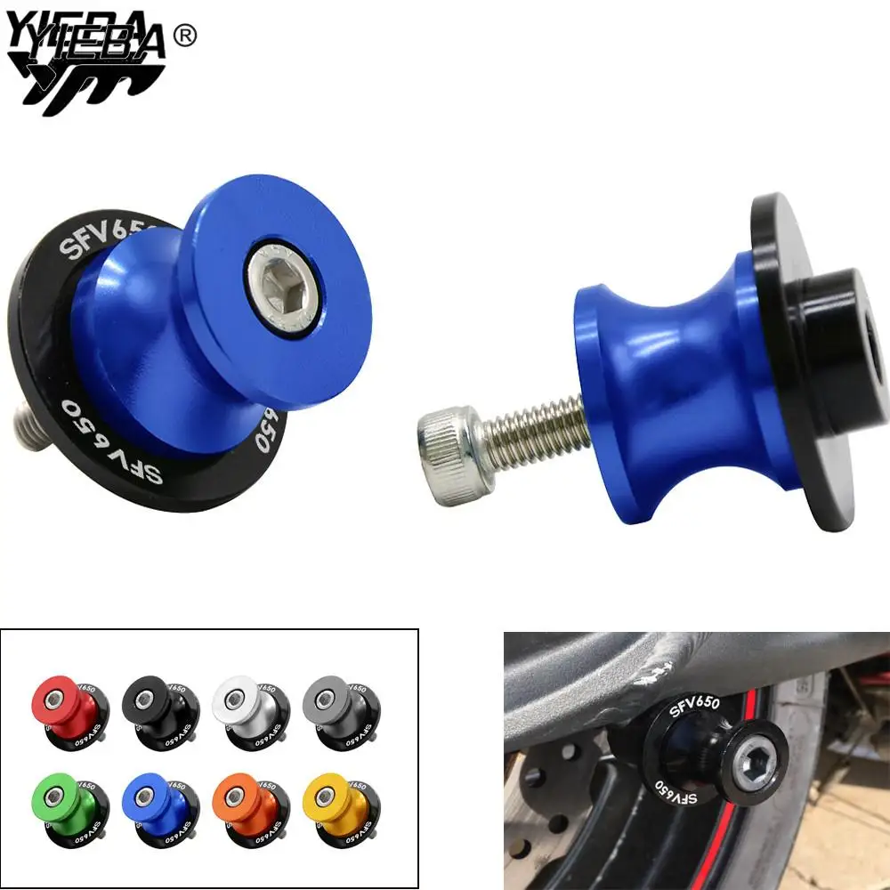 

8mm Motorcycle Swingarm Slider Spools Sliders Stand Cover Protector For SUZUKI SFV650 SFV 650 Gladius 2009-2014