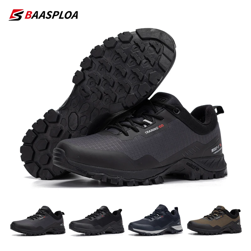 Hiking Shoes Men Non-Slip Wear-Resistant Anti Splash Water Outdoor Comfort Walking