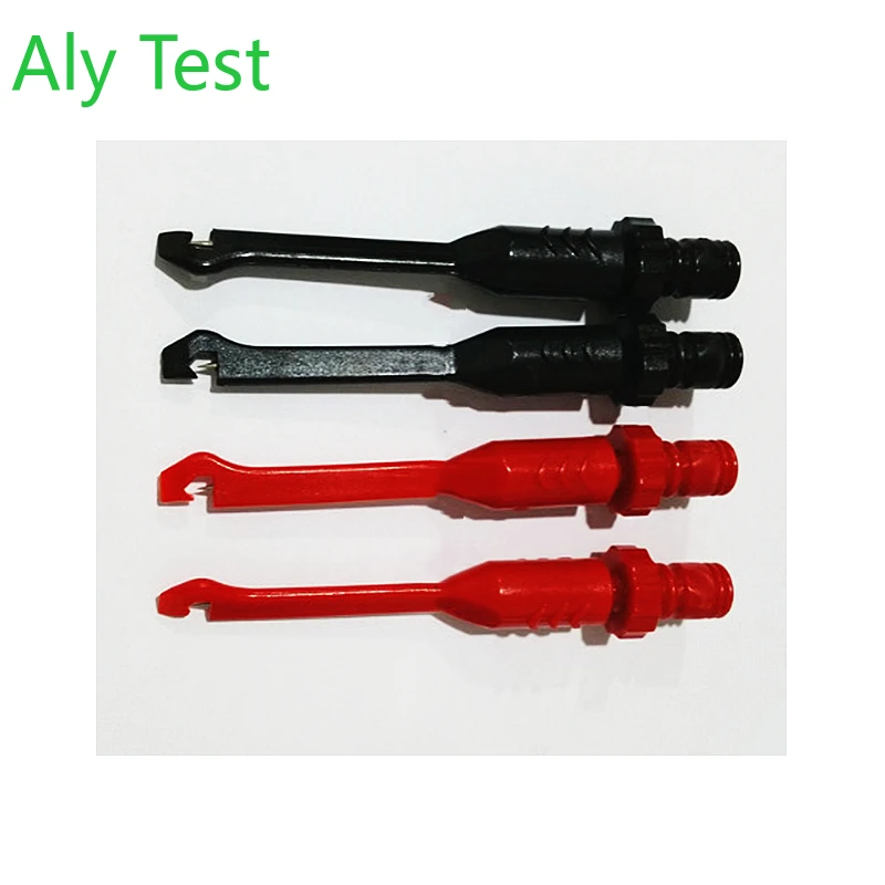 2pcs insulation wire piercing puncture probe test hook clip with 2mm 4mm socket automotive car repair Aly Test Puncture  Clips 4 Pieces  Insulation Probe Automotive   with Back Probes