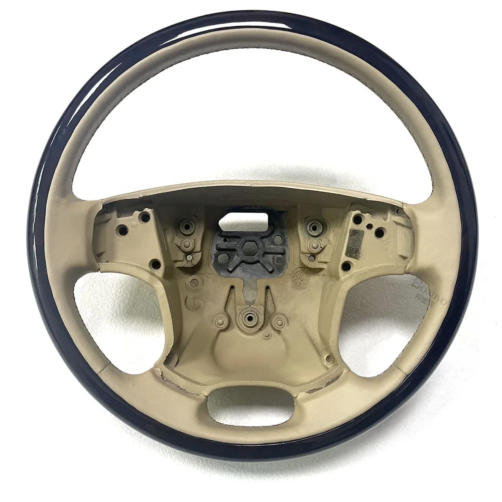 

BONDVO factory customized interior peach wood steering wheel covered in leather Volvo S80 S60 V70XC70 XC60 XC90 V40 V60