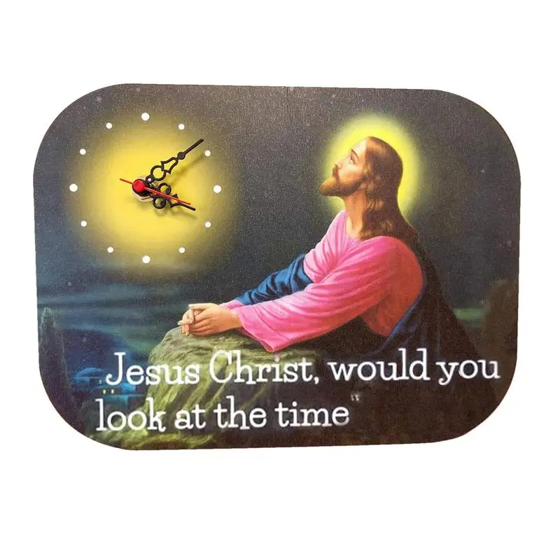 

Jesus Christ Wall Clock Modern Religious Wall Clock Decoration For Kitchen Bedroom Tardiness To Jerusalem Non Ticking Watch