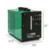 TIG Welder Torch Water Cooling System 10L Capacity 7-12L/min Flow Alarm 110V Stainless Steel Pump Reservoir Copper Radiator 2
