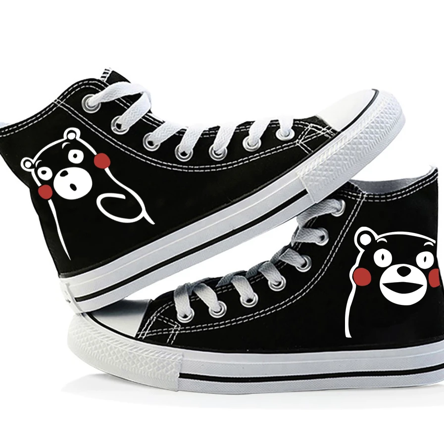 

Anime Kumamon Canvas Shoes Casual Sneakers Student High Top Sports Shoes Boy Girl Woman Man Shoes Spring Autumn Cosplay Shoes