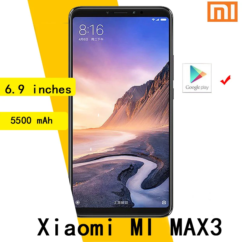 iphone se refurbished Xiaomi Mi Max 3 MAX 2 MAX 1 6.9 inch 4G RAM 64GB ROM Fingerprint 4G Android Smart Phone MAX series refurbished iphone xr