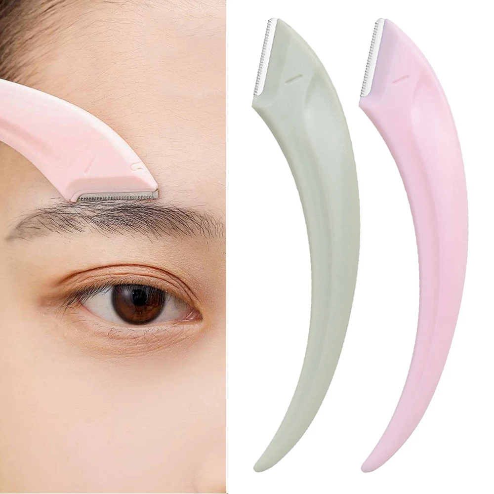 1/3pcs Eyebrow Trimmer For Women Washable Eye Brow Shaper Eyebrow Hair Removal Tool Safe Eye Brow Shaving Razor Accessories 2