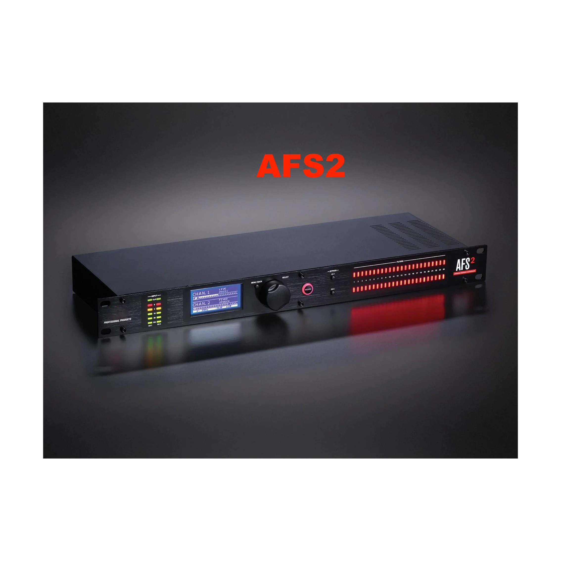 AFS2 Advanced Feedback Suppression Dual Channel Audio Processor Suppressor Sound System