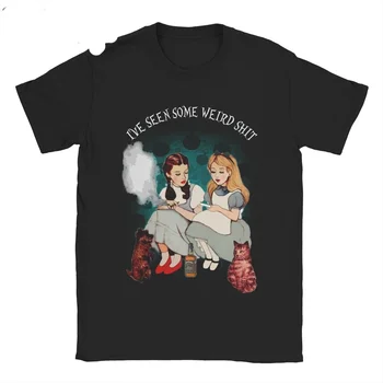 Alice Dorothy Weird Alice's Adventures in Wonderland Womens Tshirt Short sleeved Round neck T-shirt Summer Top 70283 1