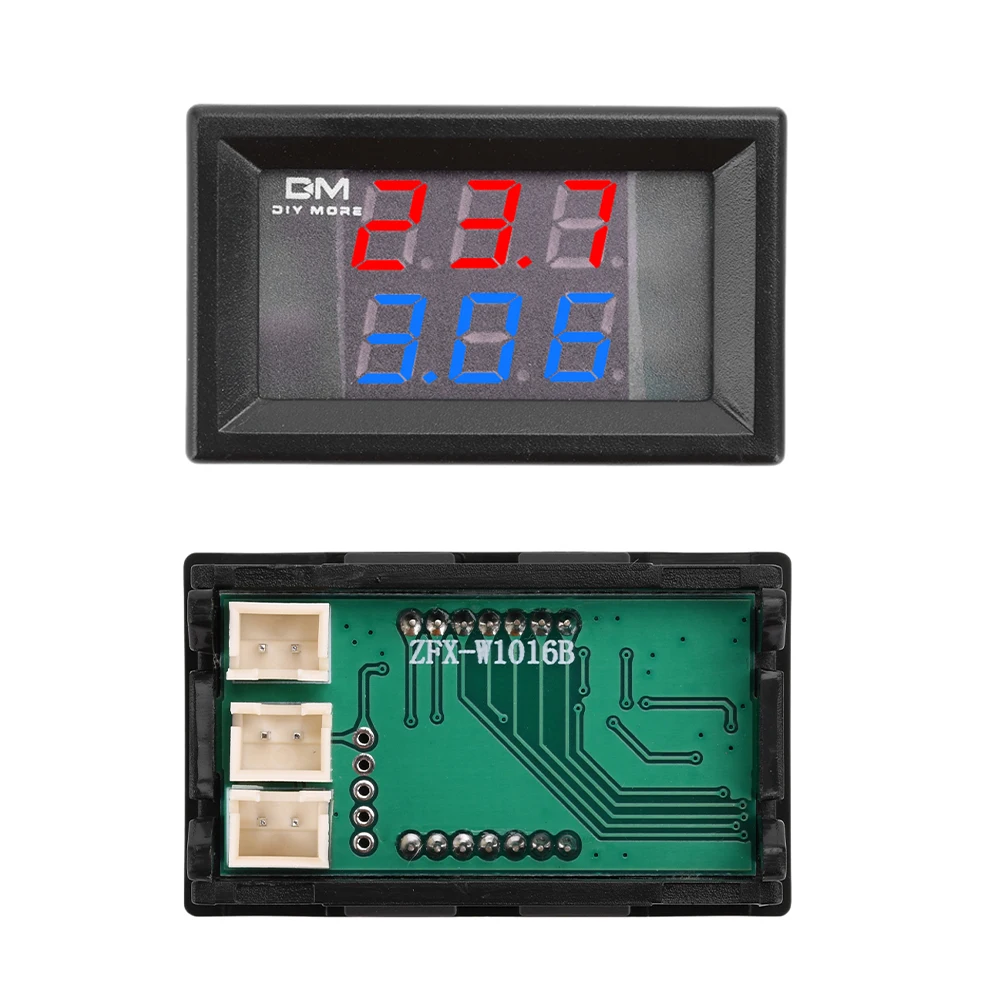 Temperature Sensor DC 4V to 28V 0.28 Inch Mini LED Dual Display Digital Temperature Sensor