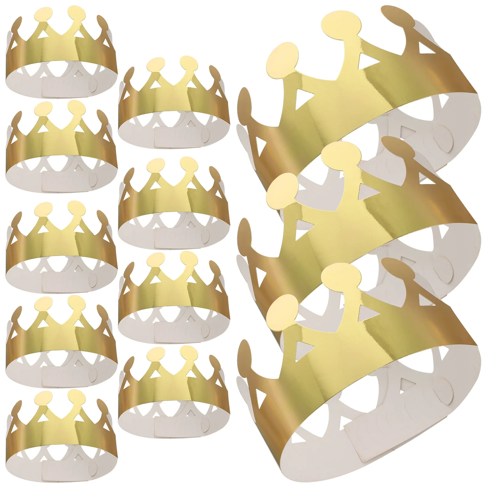 Party Hat Birthday Crown Baby Crown Hat Kids Paper Crown 12/24Pcs Party Hat Photo Props Happy Birthday Celebration Theme Parties Baby Shower Bridal Wedding Hats