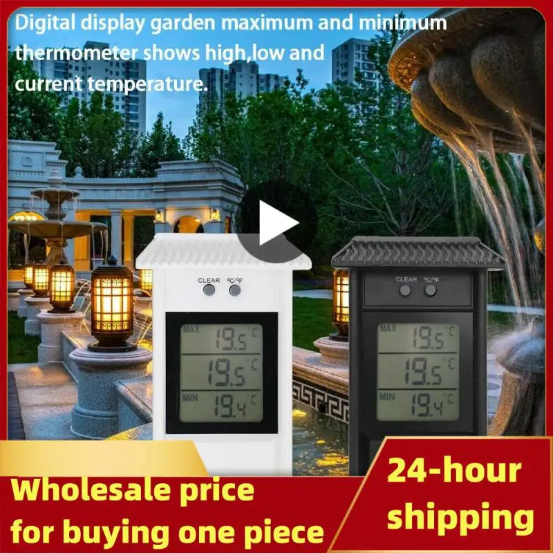 Digital-Thermometer-LCD-Display-Max-Min-Greenhouse-Garden-Indoor ...