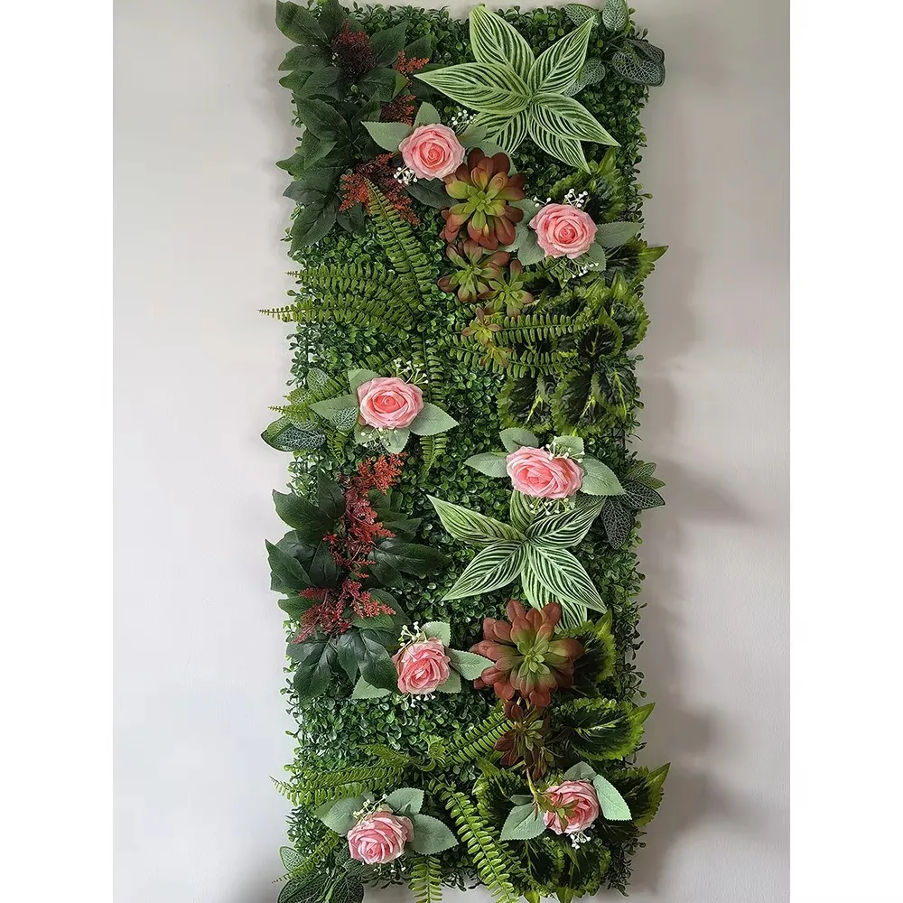 NEUE 40*120 cm Künstliche Pflanzen Gras Wand Panel Grün Hintergrund Geeignet für Outdoor Indoor Garten Gras Pflanzen für Home Decor – Detail 17